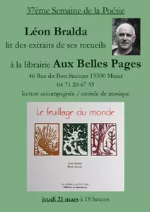 37ème semaine de la poésie - Léon Bralda